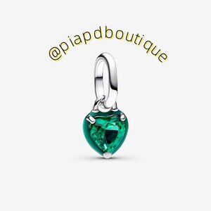 Pandora Green Chakra Heart Mini Dangle Charm